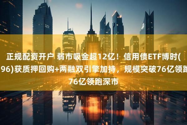 正规配资开户 弱市吸金超12亿！信用债ETF博时(159396)获质押回购+两融双引擎加持，规模突破76亿领跑深市